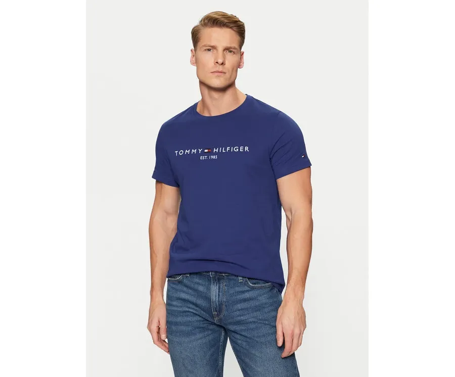 obrazek 1 Tommy Hilfiger T-Shirt Tommy Logo MW0MW11797 Granatowy Regular Fit