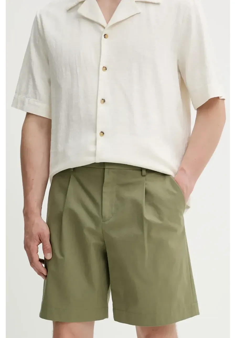 obrazek 1 A.P.C. szorty bawełniane short crew męskie kolor zielony COHFU.H10198