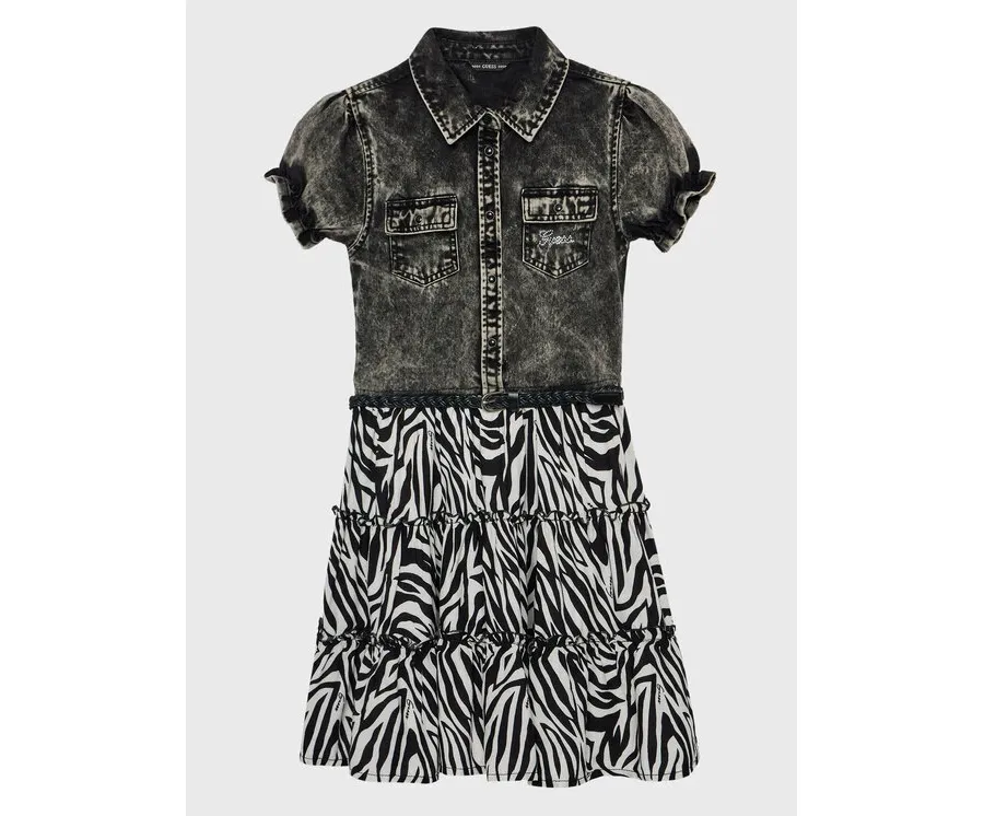 obrazek 1 Guess Sukienka codzienna J3RK47 D4IC0 Czarny Regular Fit