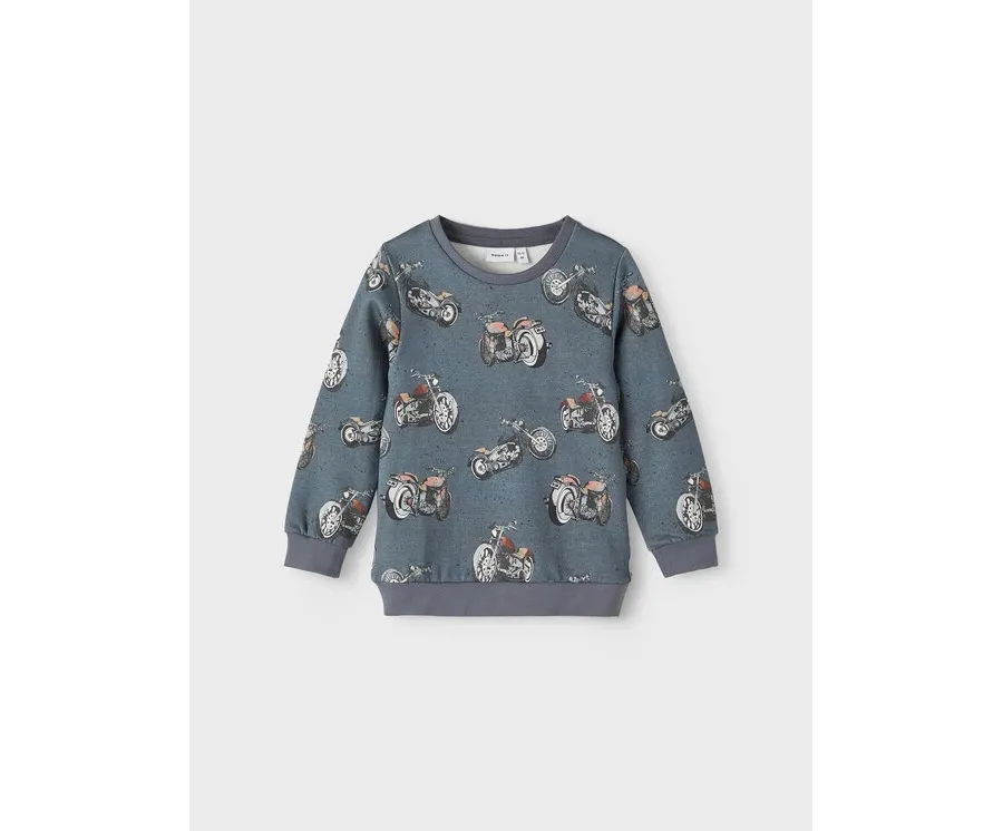 obrazek 1 NAME IT Bluza 13209834 Szary Regular Fit