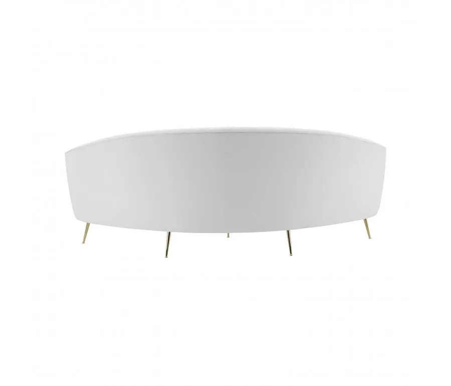 obrazek 2 Biała elegancka sofa 5-osobowa w oryginalnym kształcie - Sevensedie