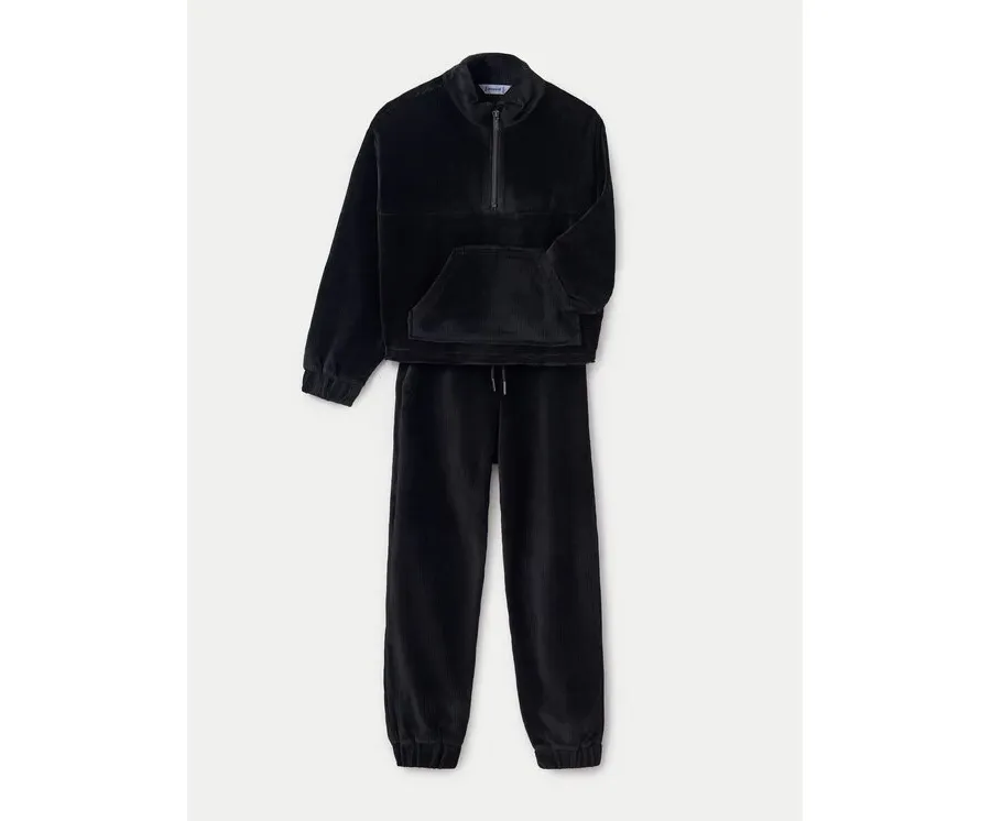 obrazek 1 Mayoral Dres 7845 Czarny Regular Fit