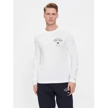 Zdjęcie Tommy Hilfiger Longsleeve Arch Varsity MW0MW34252 Biały Regular Fit