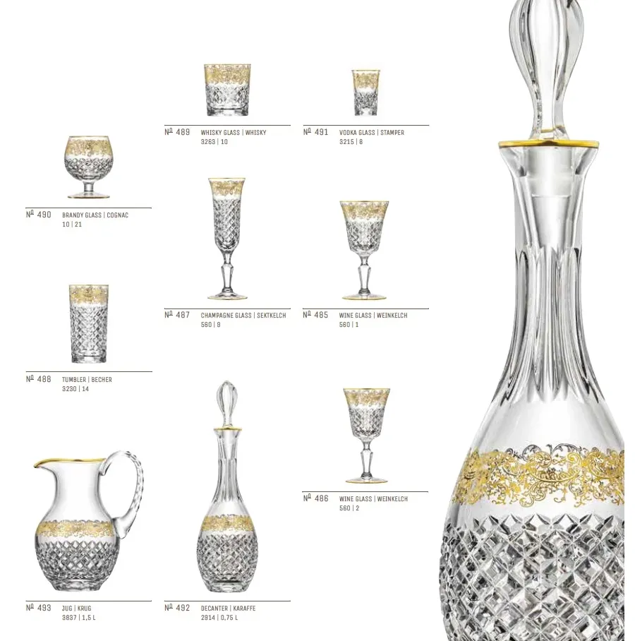 obrazek 3 Kryształowy kielich w pięknym niebieskim odcieniu - Arabske Collection