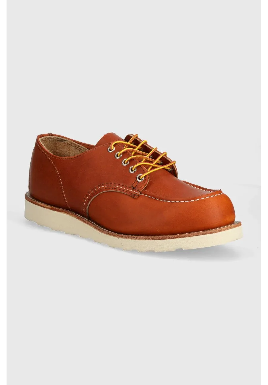 obrazek 1 Red Wing półbuty skórzane Shop Moc Oxford męskie kolor pomarańczowy 8092