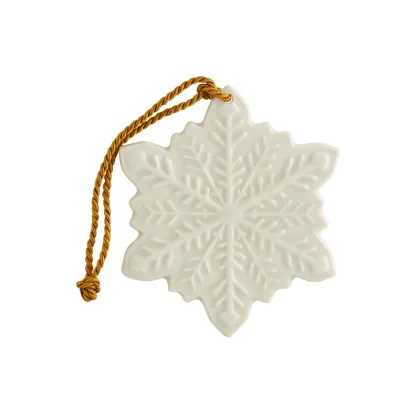 Picture Christmas decoration - ceramic snowflake - Bordallo Pinheiro