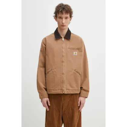 Zdjęcie Carhartt WIP kurtka bawełniana OG Detroit Jacket kolor brązowy przejściowa I035280.00S3K