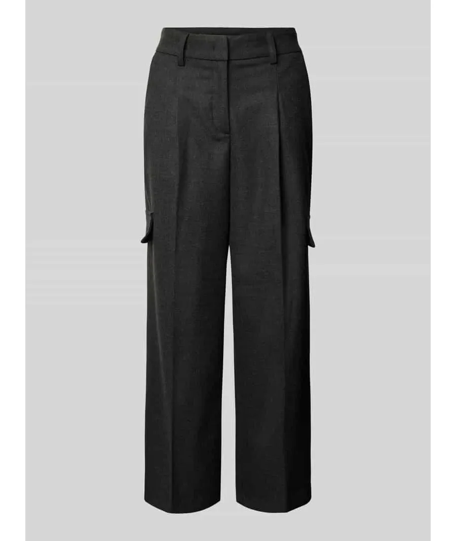 obrazek 1 Spodnie materiałowe o kroju baggy fit w kant