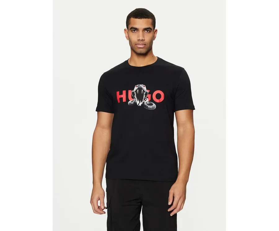 obrazek 1 HUGO T-Shirt Deyladec 50530607 Czarny Regular Fit