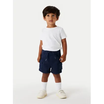 Zdjęcie NAME IT Szorty materiałowe Ben 13225803 Granatowy Baggy Fit