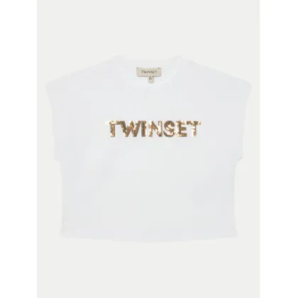 Zdjęcie TWINSET T-Shirt 251GJ2537 Biały Regular Fit