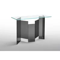 Zdjęcie Designerska konsola ze szklaną bazą - Tonelli Design