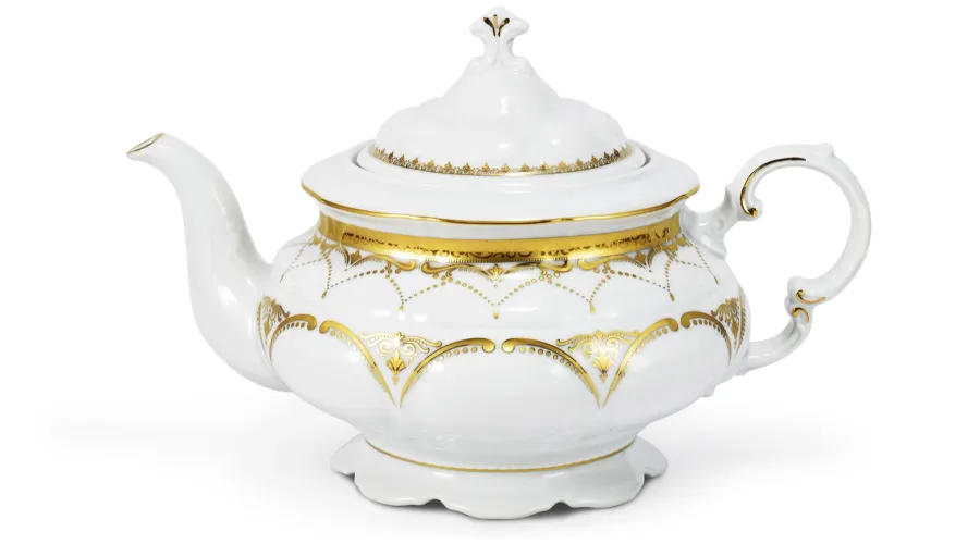 obrazek 2 Piękny stylowy 15-elementowy zestaw do herbaty z porcelany z kolekcji Wedding sonata – Leander