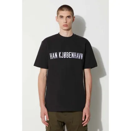 Zdjęcie Han Kjøbenhavn t-shirt bawełniany kolor czarny z aplikacją