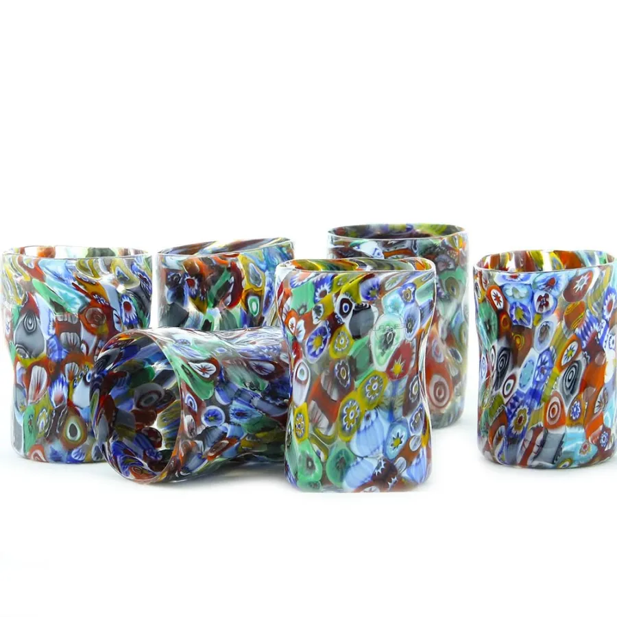 obrazek 1 Szklanka Millefiori o fantazyjnym wyglądzie z weneckiego szkła