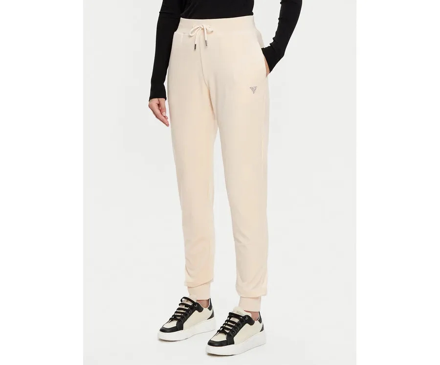 obrazek 1 Guess Spodnie dresowe V3BB27 KBXI2 Beżowy Regular Fit
