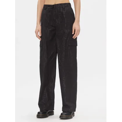 Zdjęcie Calvin Klein Jeans Spodnie materiałowe Loose Logo Aop Cargo Pant J20J222596 Czarny Regular Fit