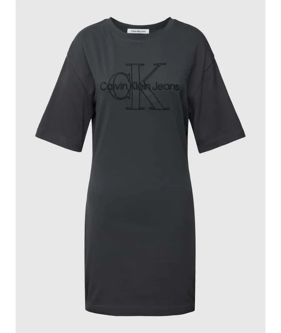 obrazek 1 Sukienka T-shirtowa z wyhaftowanym logo model ‘EMBROIDERED MONOLOGO’