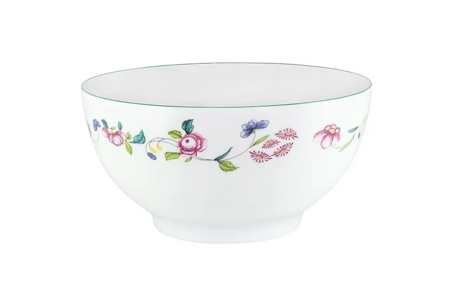 obrazek 1 Stylowa misa, salaterka porcelanowa ze zdobieniami kwiatowymi