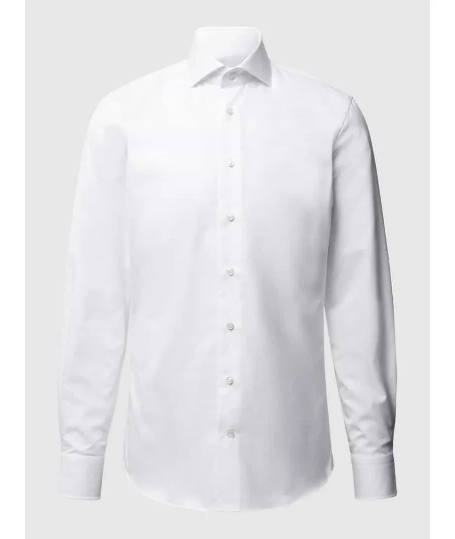 obrazek 1 Koszula biznesowa o kroju slim fit z diagonalu