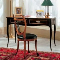 Zdjęcie Włoskie antyczne biurko z drewna litego