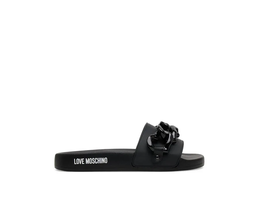 obrazek 1 LOVE MOSCHINO Klapki JA28132G1MI17000 Czarny