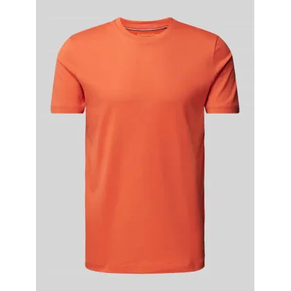 Zdjęcie T-shirt z prążkowanym okrągłym dekoltem