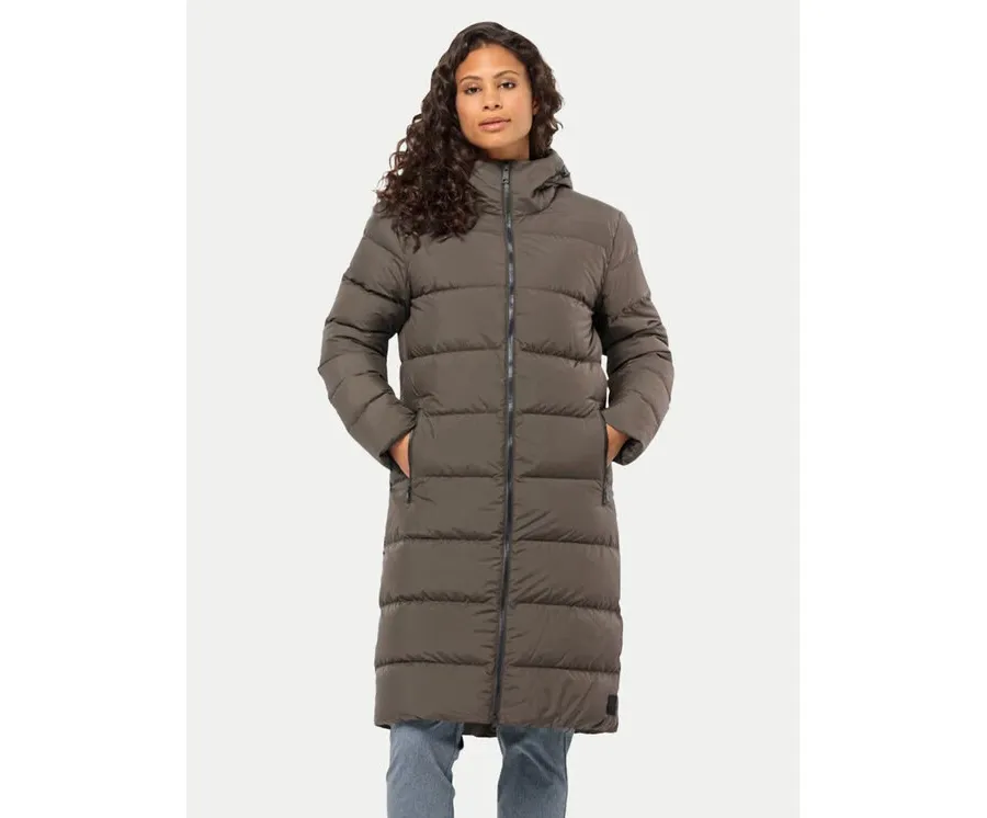 obrazek 1 Jack Wolfskin Kurtka puchowa Frozen Palace Coat 1204133 Brązowy Regular Fit