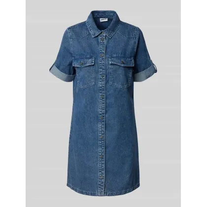 Zdjęcie Sukienka jeansowa z wykładanym kołnierzem model ‘NEW SIGNE’