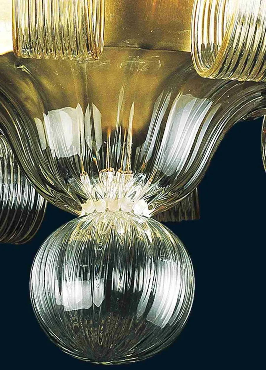 obrazek 3 Lampa sufitowa ręcznie wykonana ze szkła Murano