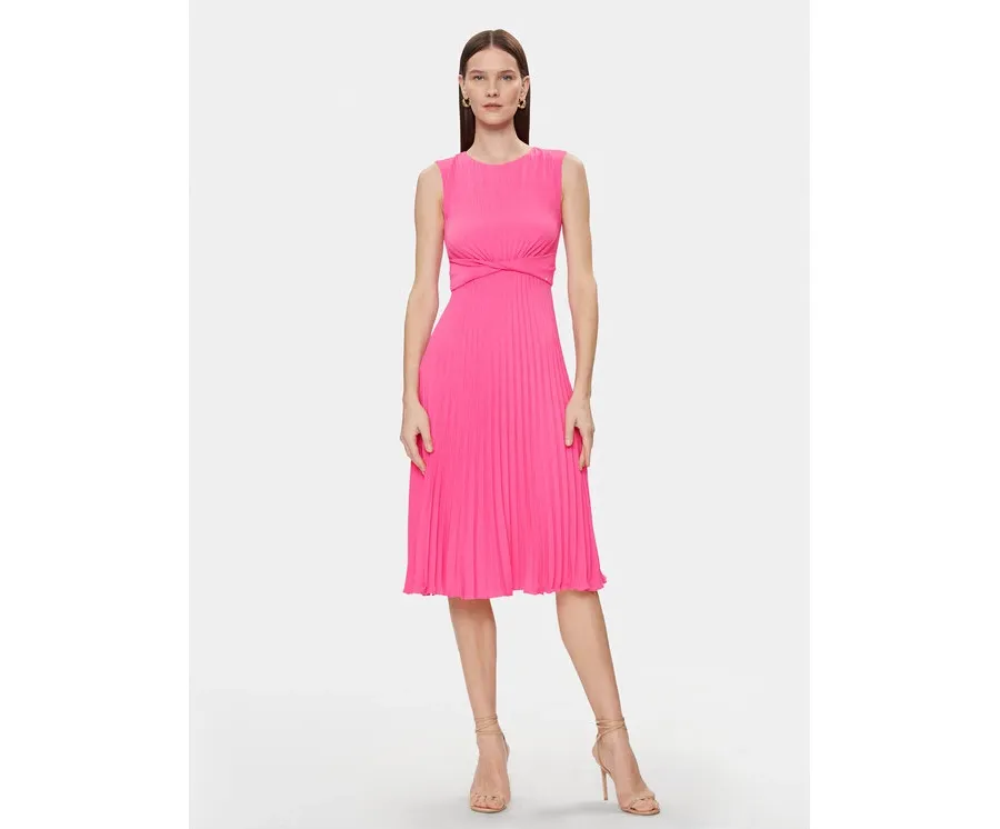 obrazek 1 Nissa Sukienka koktajlowa RZ14841 Różowy Slim Fit
