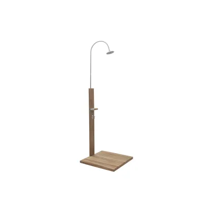 Picture A unique garden shower with a Helix base