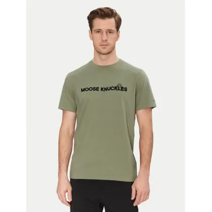 Zdjęcie Moose Knuckles T-Shirt Conway M15MT760 Zielony Regular Fit
