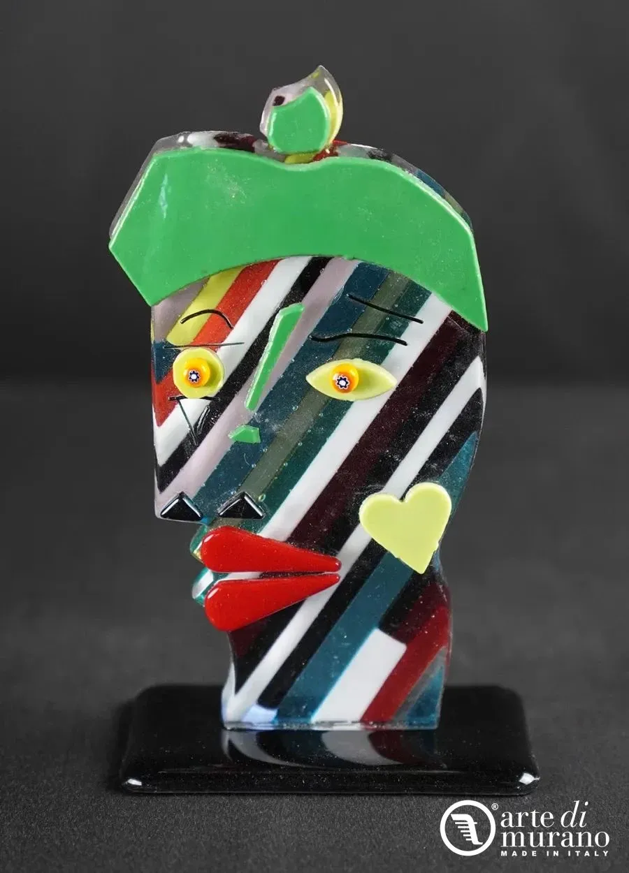 obrazek 1 Abstrakcyjny pop-art rzeźba Picasso w szkle Murano