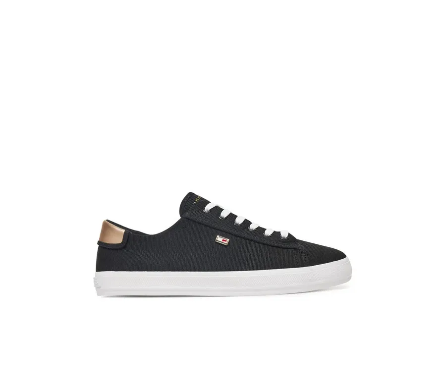 obrazek 1 Tommy Hilfiger Tenisówki Vulc Canvas Lace Up Sneaker FW0FW08647 Czarny