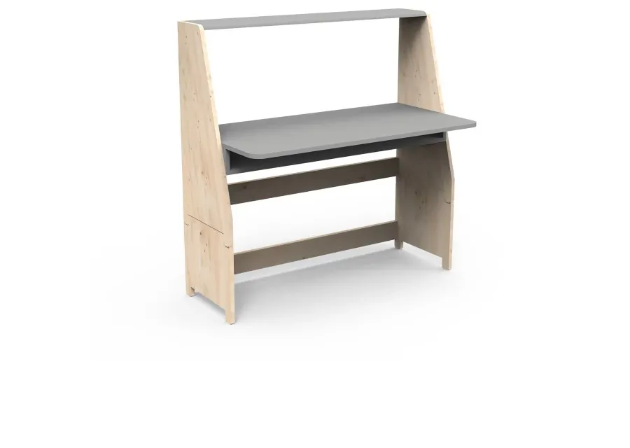 obrazek 1 Duże ewoluujące biurko z naturalnego drewna dla dziecka ASYMETRY - MONTESSORI - Mathy by Bols