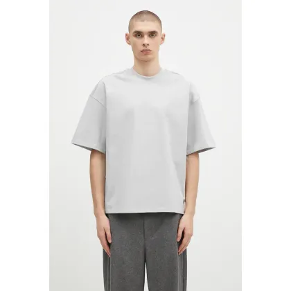 Zdjęcie Alpha Industries t-shirt bawełniany Heavy T UV męski kolor szary gładki 146503UVF