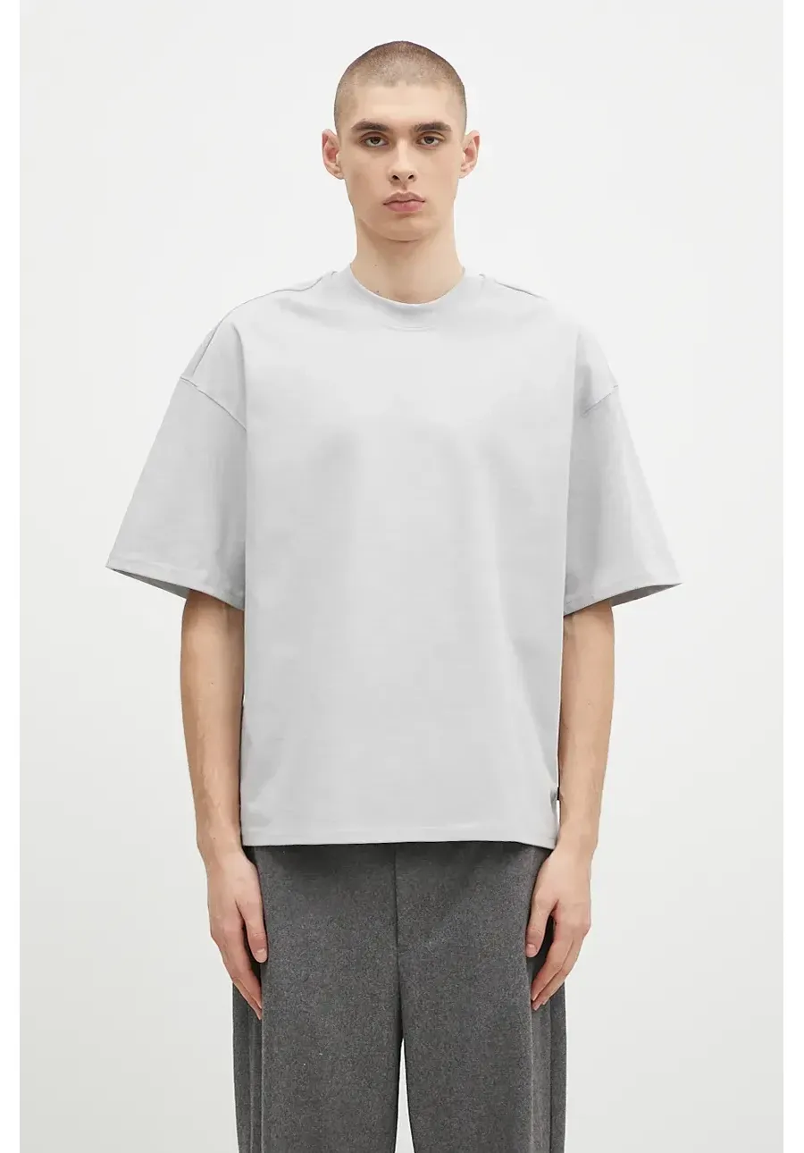 obrazek 1 Alpha Industries t-shirt bawełniany Heavy T UV męski kolor szary gładki 146503UVF