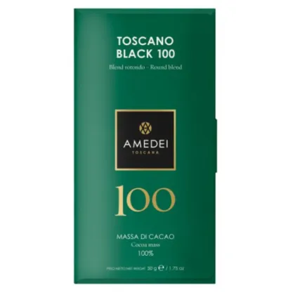 Zdjęcie Ciemna czekolada Toscano Black Amedei, 100% kakao, 50g