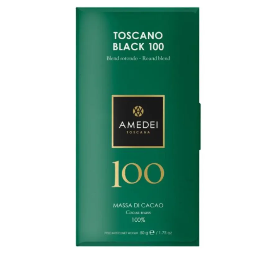 obrazek 1 Ciemna czekolada Toscano Black Amedei, 100% kakao, 50g