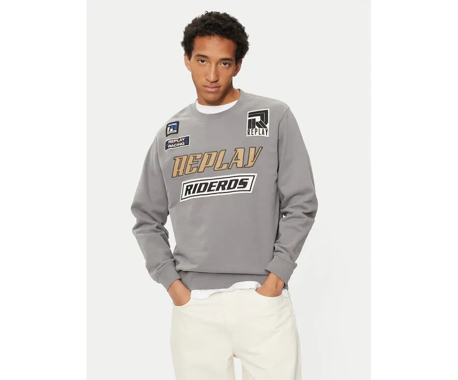 obrazek 1 REPLAY Bluza M6971 .000.22890CS Szary Regular Fit