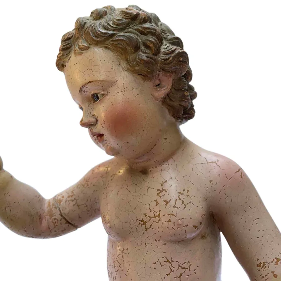 obrazek 5 Antyczna figura Dzieciątka Jezus z XVIII wieku