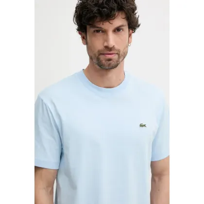 Zdjęcie Lacoste t-shirt bawełniany kolor niebieski TH7318