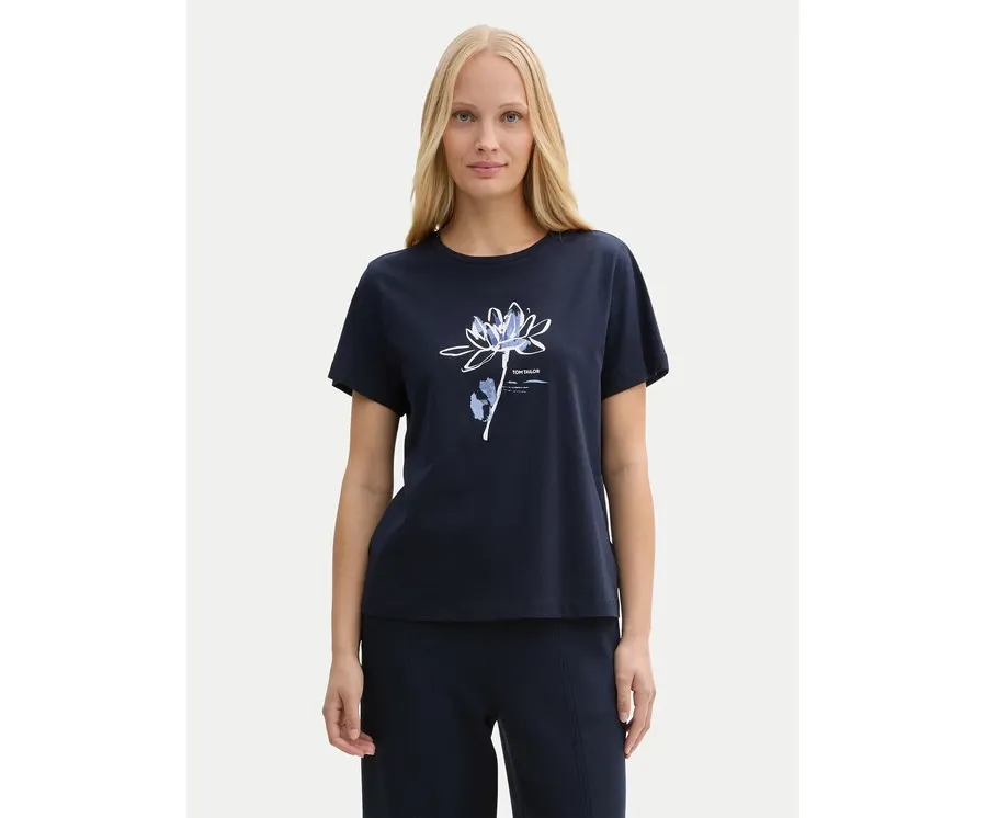 obrazek 1 Tom Tailor T-Shirt 1045534 Granatowy Regular Fit