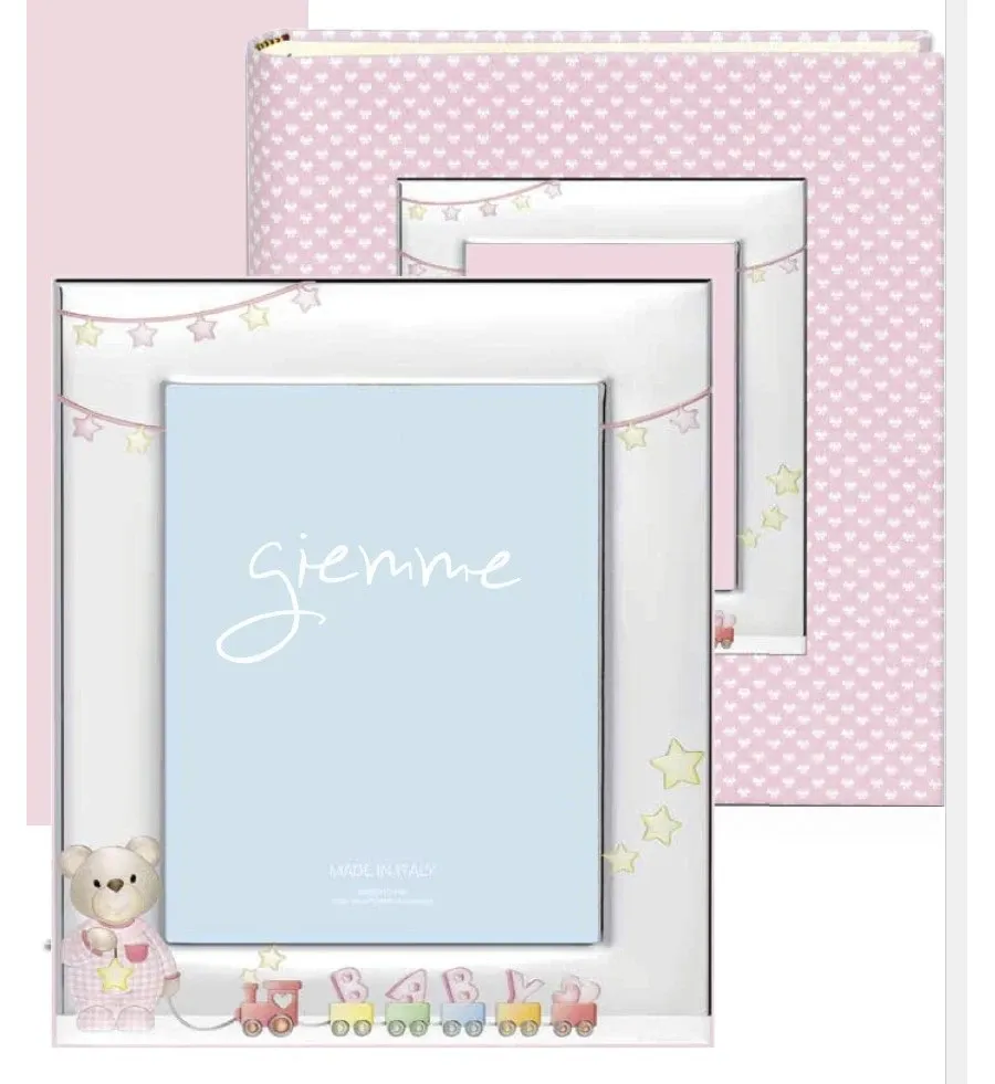 obrazek 1 Stylowy album na zdjęcia 20х25 cm zdobiony drobnym niebieskim wzorem