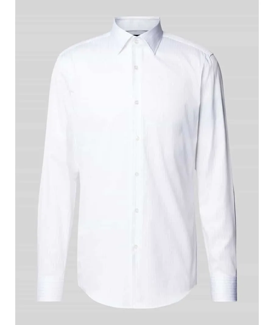 obrazek 1 Koszula biznesowa o kroju slim fit z kołnierzykiem typu kent model ‘Hank’