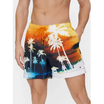 Zdjęcie Tommy Hilfiger Szorty kąpielowe Photoprint UM0UM03295 Kolorowy Regular Fit