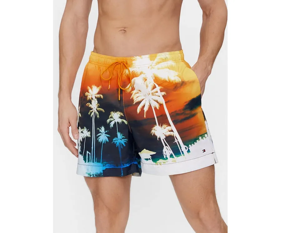 obrazek 1 Tommy Hilfiger Szorty kąpielowe Photoprint UM0UM03295 Kolorowy Regular Fit