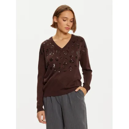 Zdjęcie LOLA CASADEMUNT Sweter LF2411007 Brązowy Regular Fit
