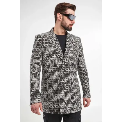 Zdjęcie Płaszcz męski z logo BALMAIN Balmain